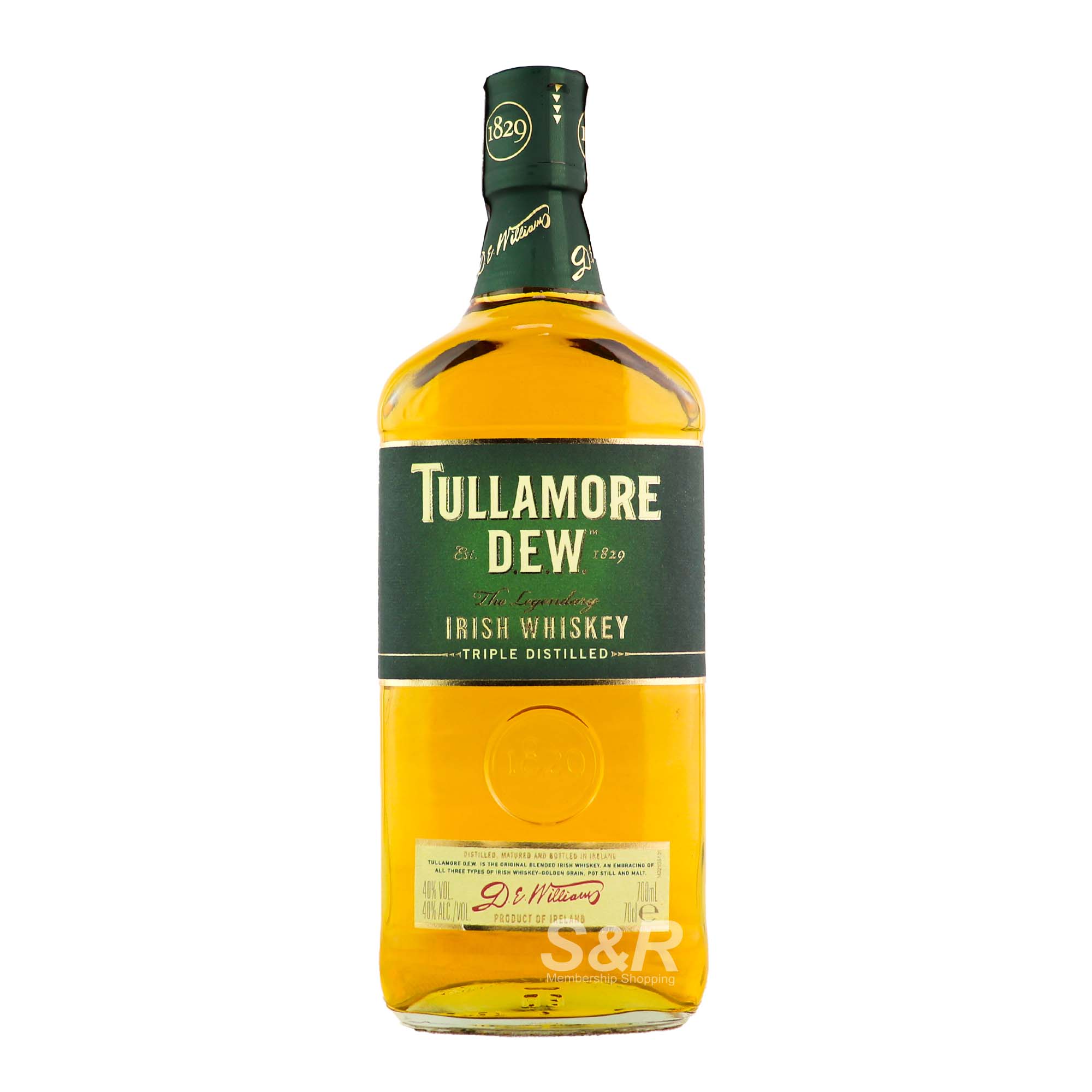 Tullamore D.E.W. Blended Irish Whiskey 700mL